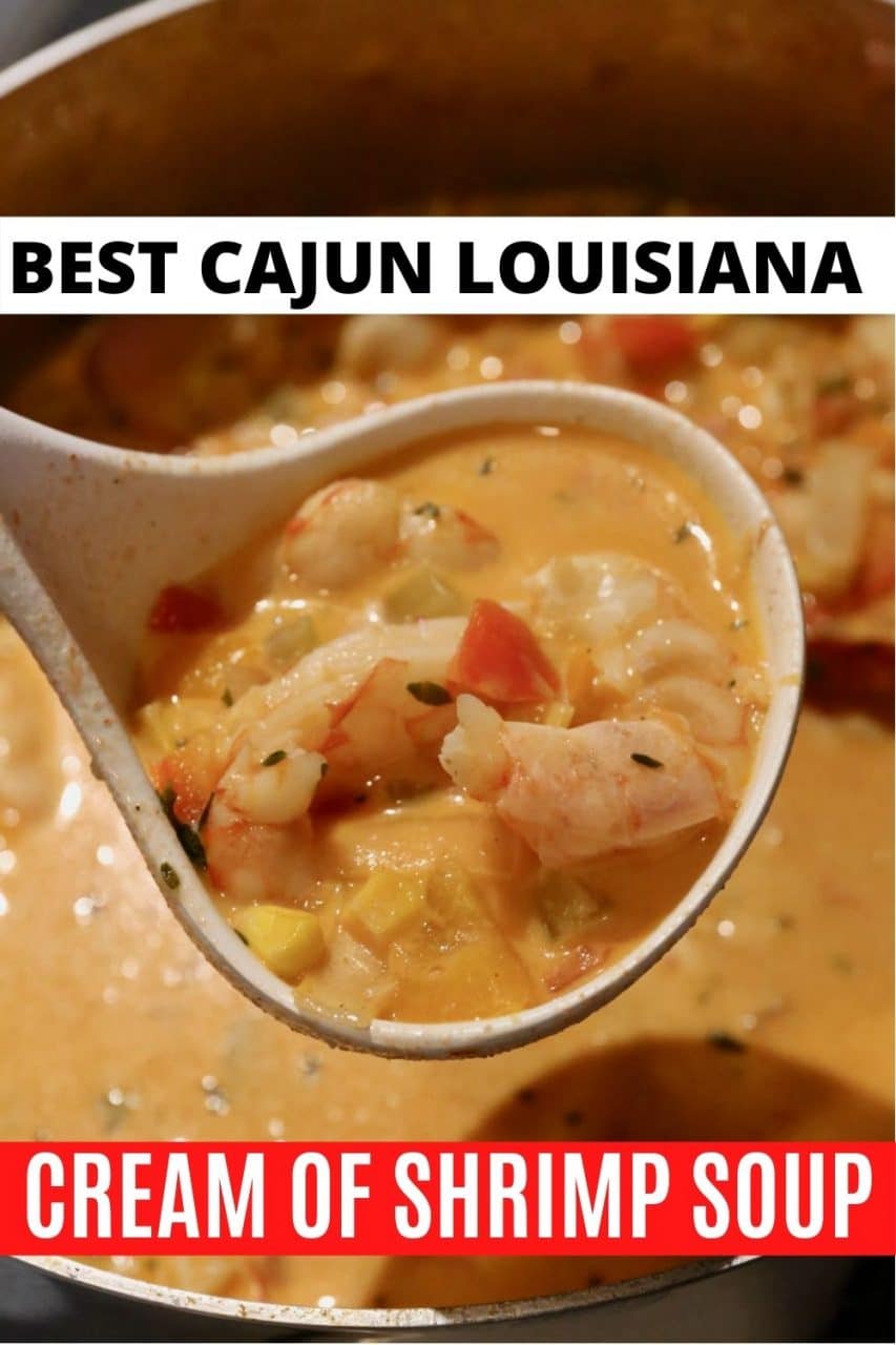 Cajun Louisiana Cream of Shrimp Soup Recipe - dobbernationLOVES