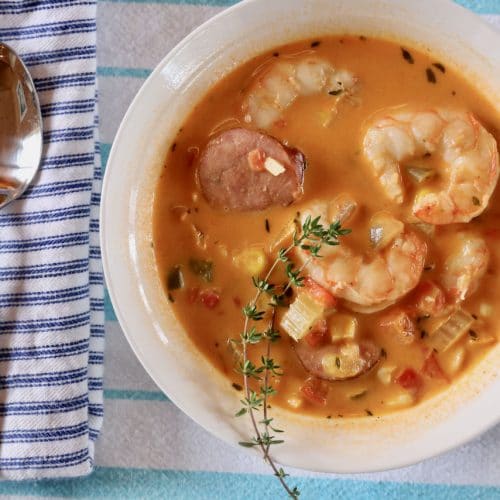 Cajun Louisiana Cream of Shrimp Soup Recipe - dobbernationLOVES