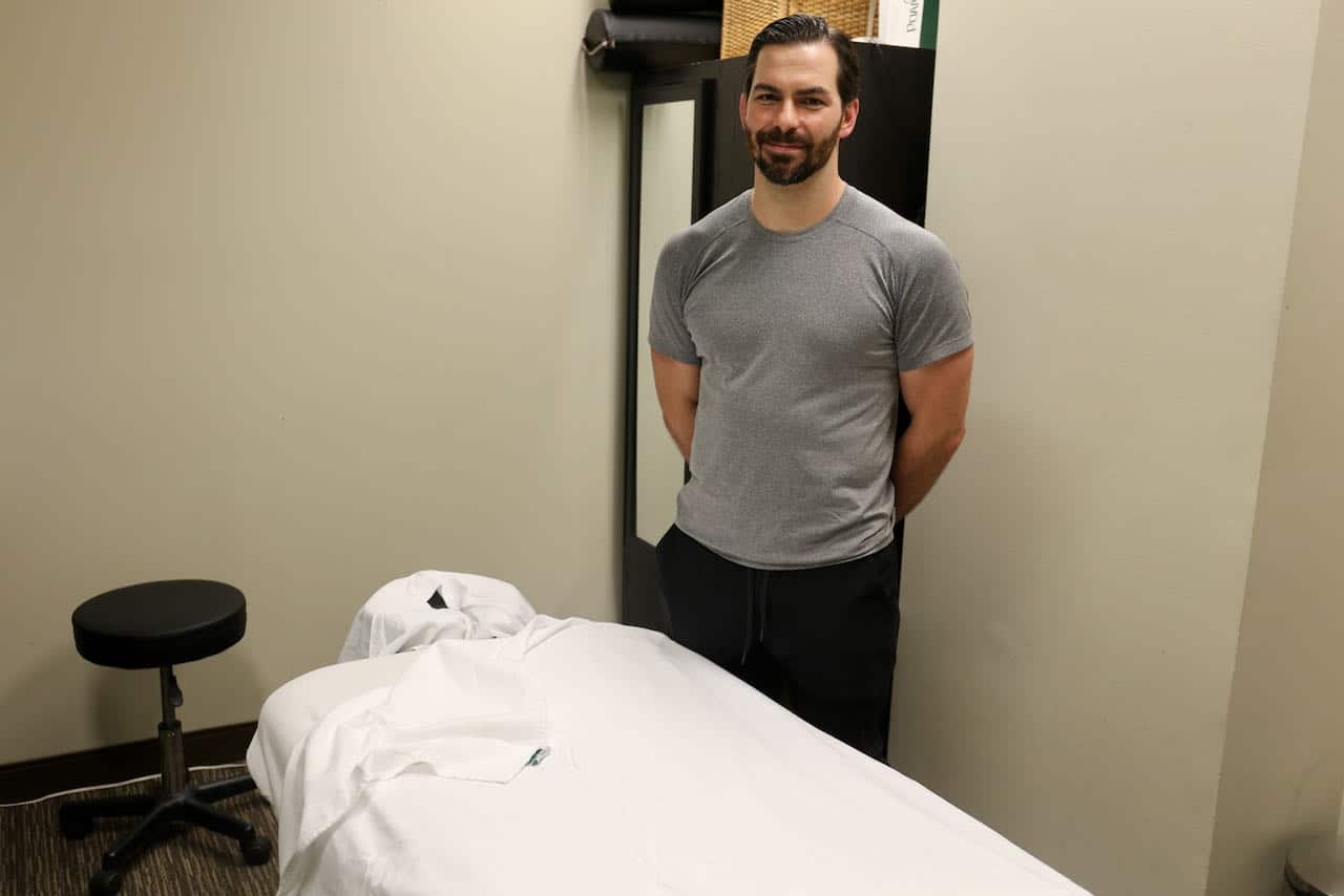 Massage Therapy Toronto: RMT Brandon Connerty has a clinic at University and Dundas.