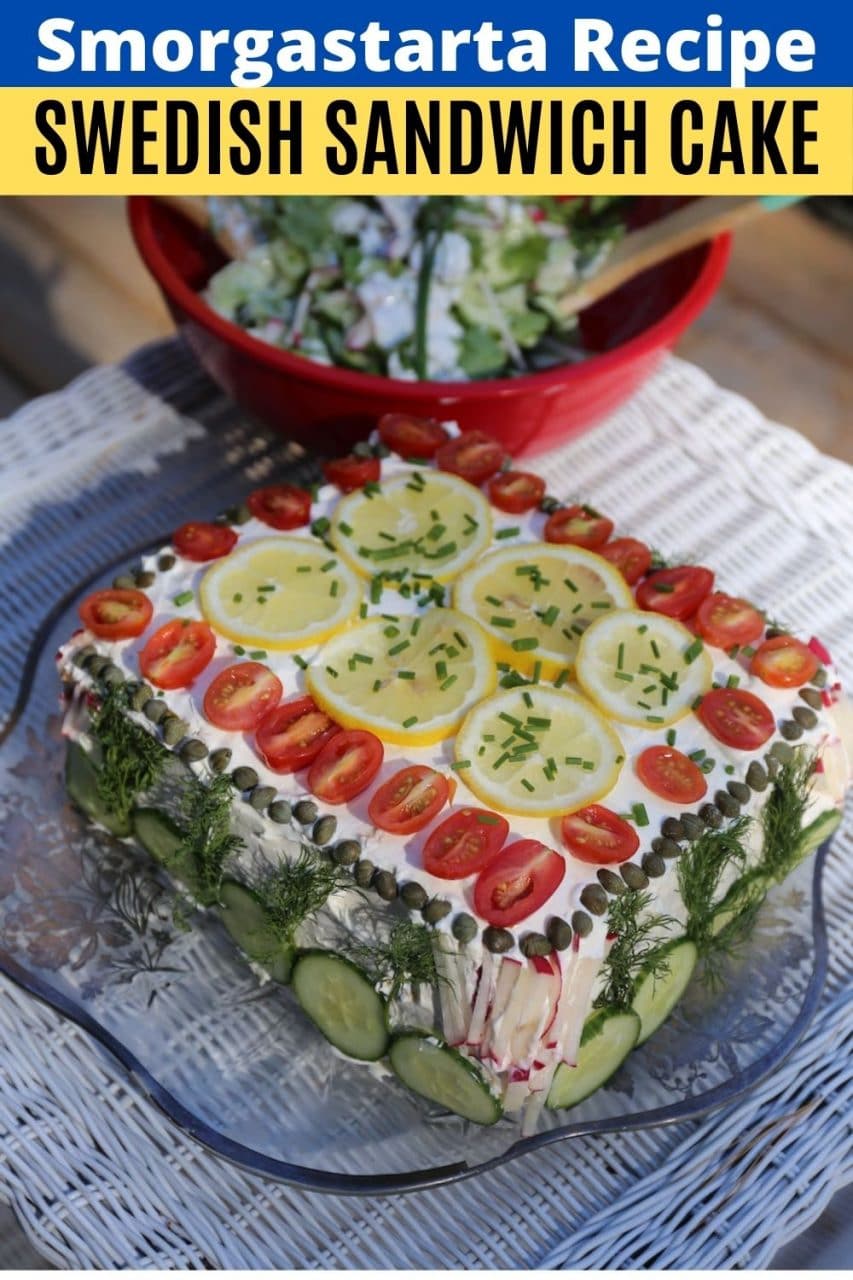 Swedish Sandwich Cake Homemade Smorgastarta Recipe - dobbernationLOVES
