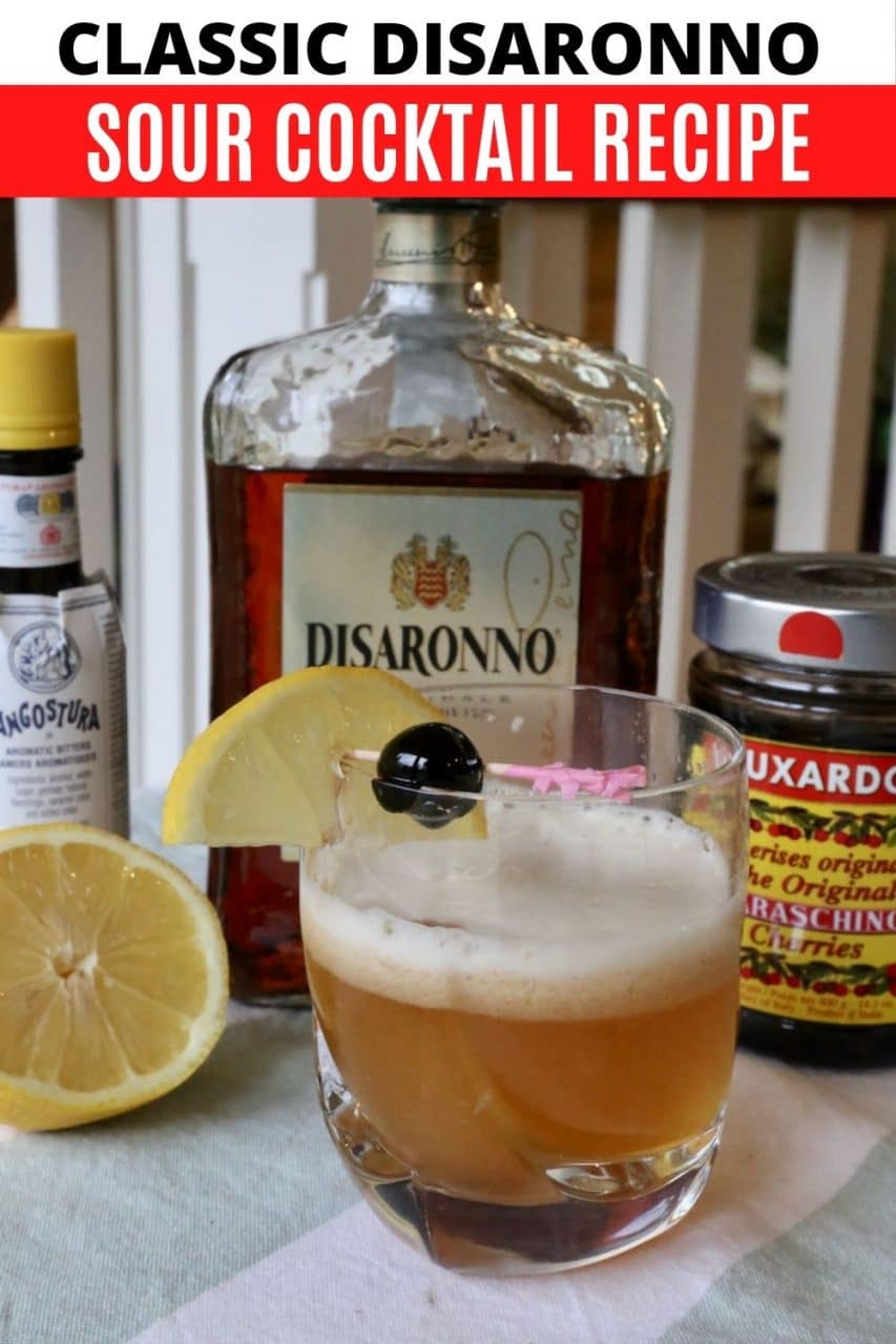 ¡Guarda nuestra receta de cóctel Amaretto Disaronno Sour en Pinterest!