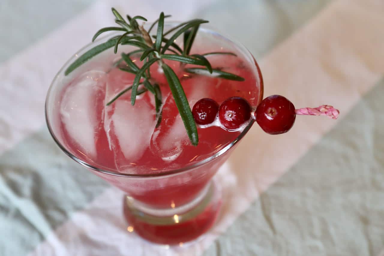 Serve Gin and Cranberry Juice with your favourite elegant glassware. 