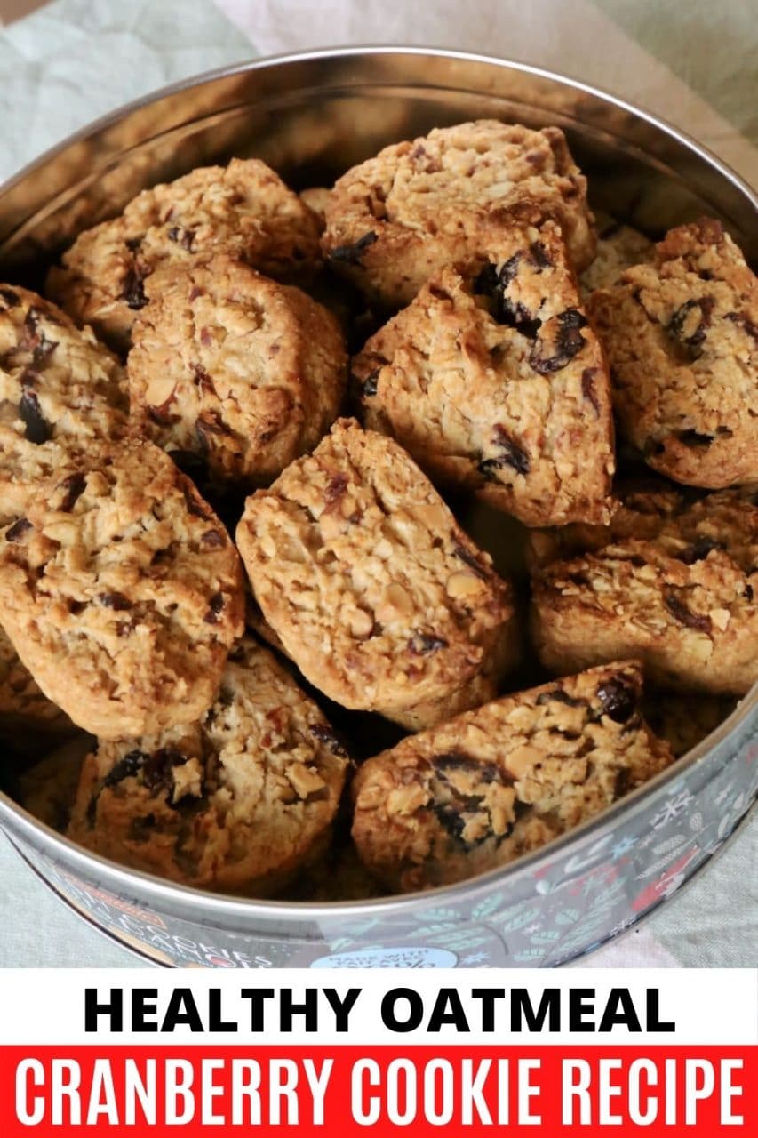 Save our Healthy Oatmeal Cranberry Cookies recipe to Pinterest!