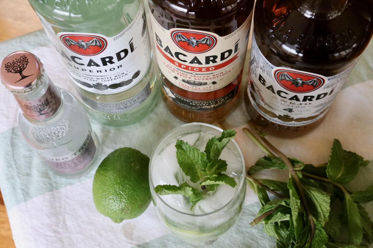Our homemade Bacardi Mojito is a refreshing drink to enjoy on a hot summer day.