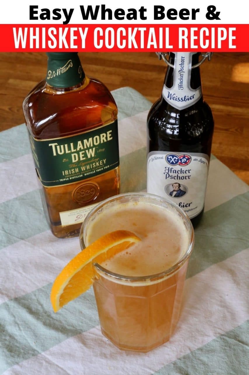 Wheat Beer and Whiskey Cocktail Drink Recipe - dobbernationLOVES