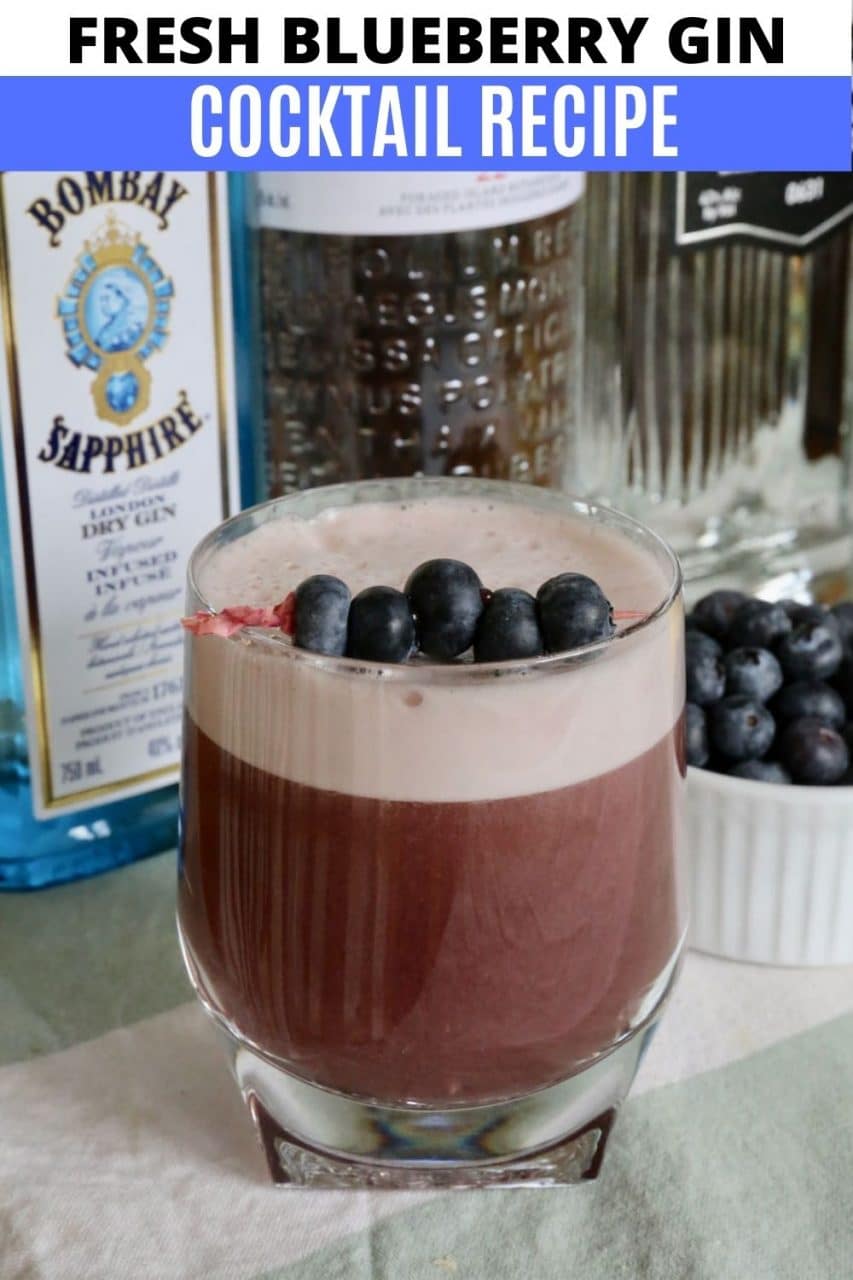 Save our Fresh Blueberry Gin Cocktail recipe to Pinterest!