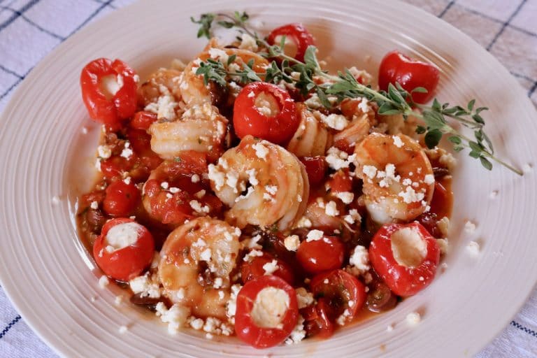 Garides Saganaki Sizzling Greek Feta Shrimp Recipe - dobbernationLOVES