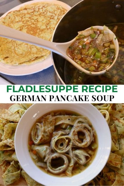 Flädlesuppe German Pancake Soup Recipe - dobbernationLOVES