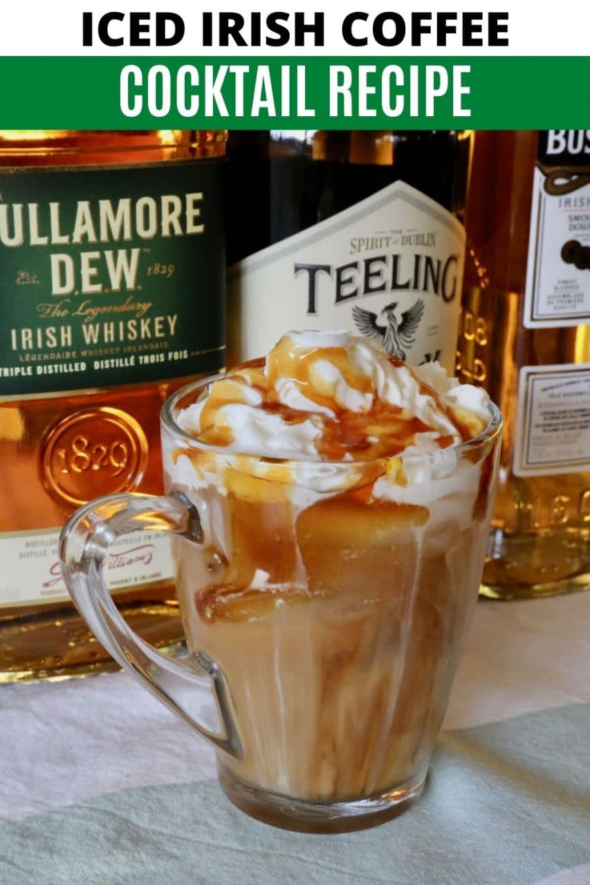 Save our Iced Irish Coffee Cocktail recipe to Pinterest!