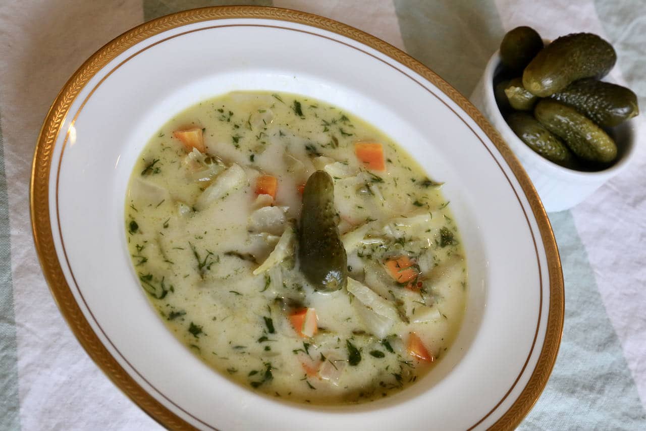 Ogorkowa Zupa: Creamy Polish Dill Pickle Soup Recipe