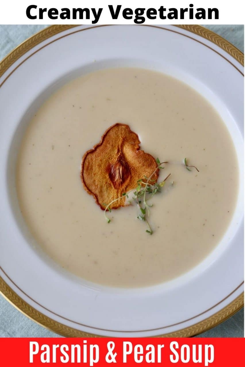 Save our Parsnip and Pear Soup recipe to Pinterest!
