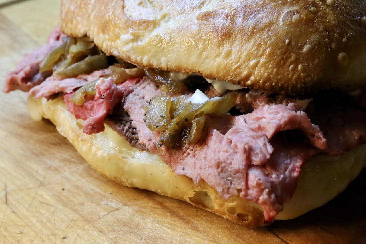 Now you're an expert on how to make the best Prime Rib French Dip Sandwich recipe!