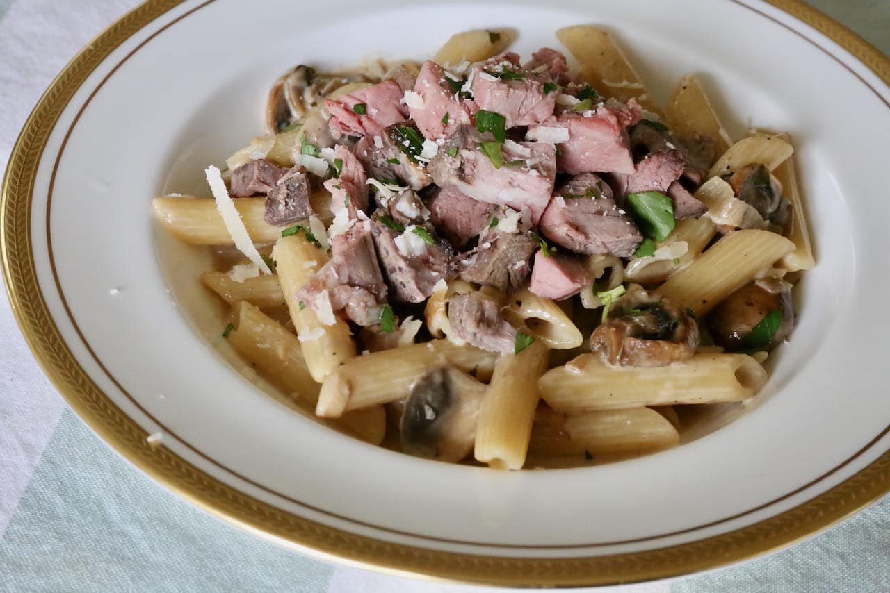 Now you're an expert on how to make homemade Prime Rib Pasta!