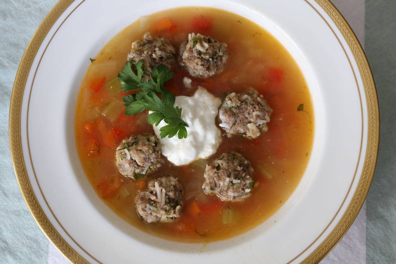 Romanian Soup Ciorba de Perisoare Recipe