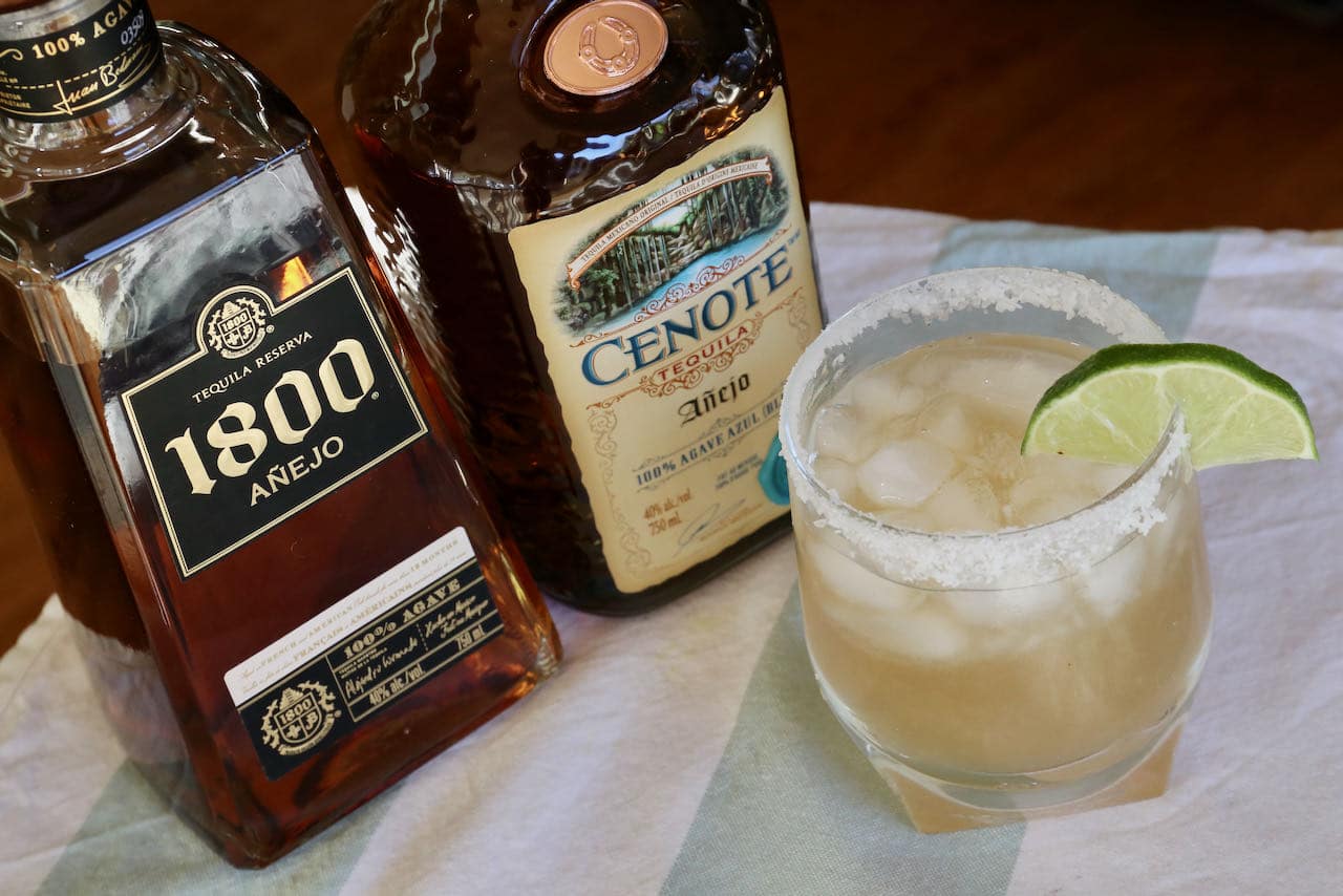 Our homemade Tommy's Margarita recipe features tequila, lime juice, agave nectar and salt rim.