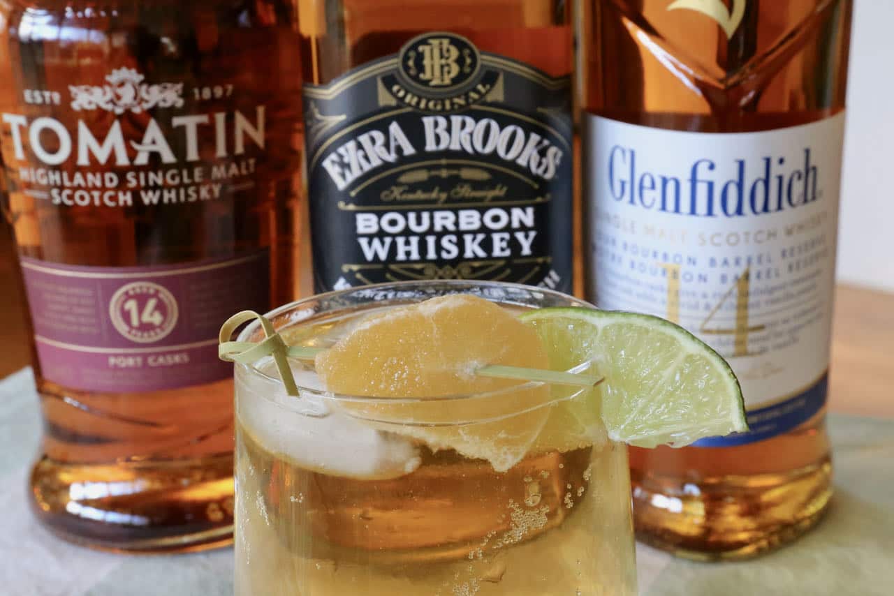 Mix this Ginger Whiskey Cocktail with Scotch, Bourbon or Irish Whiskey. 