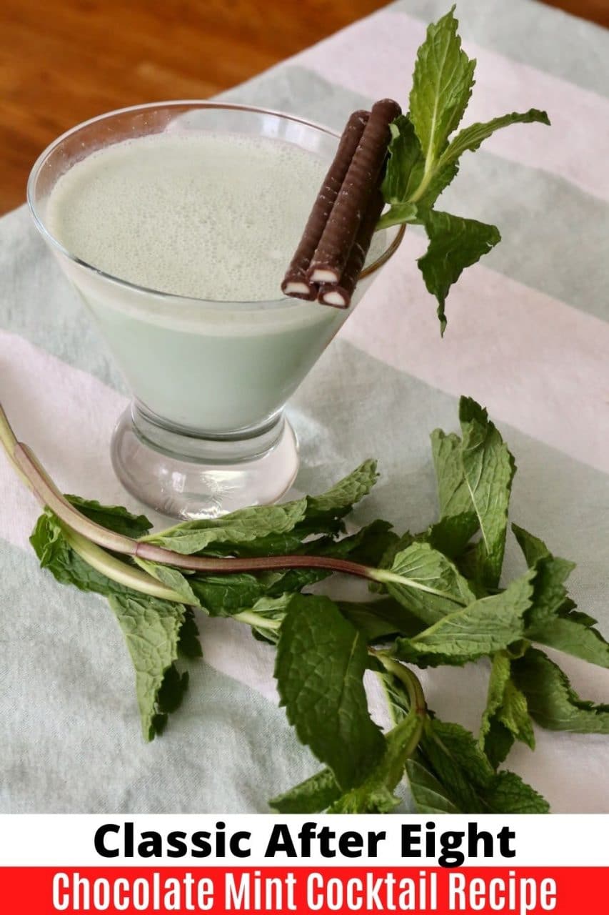 Save our easy homemade After Eight Cocktail recipe to Pinterest!