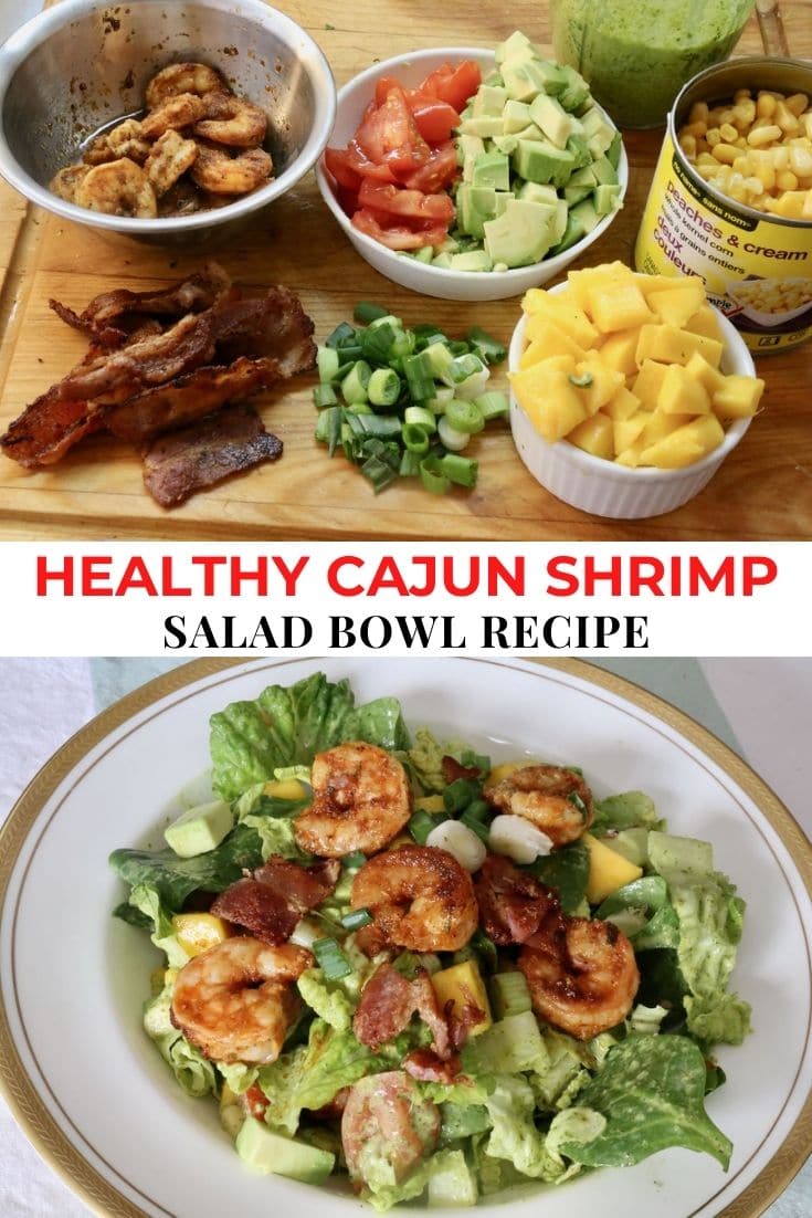 Cilantro Ginger Lime Cajun Shrimp Salad Recipe - dobbernationLOVES