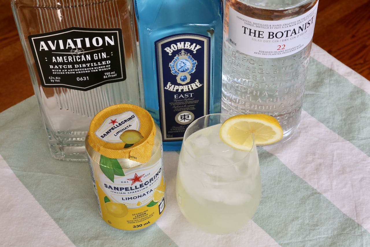 Gin with Lemonade is the perfect refreshing sparkling drink to serve on a hot summer day.