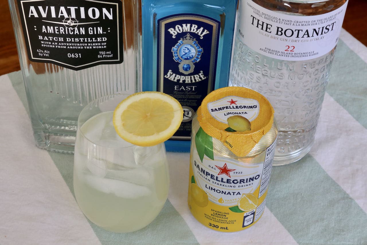Gin and Lemonade is an easy drink to make at the cottage or on a camping trip.