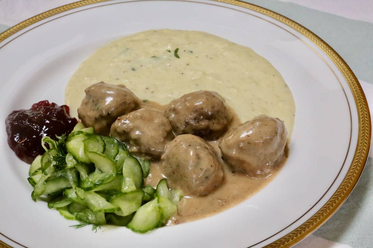 We love serving "Köttbullar med Gräddsås" at a Scandinavian-themed dinner party.