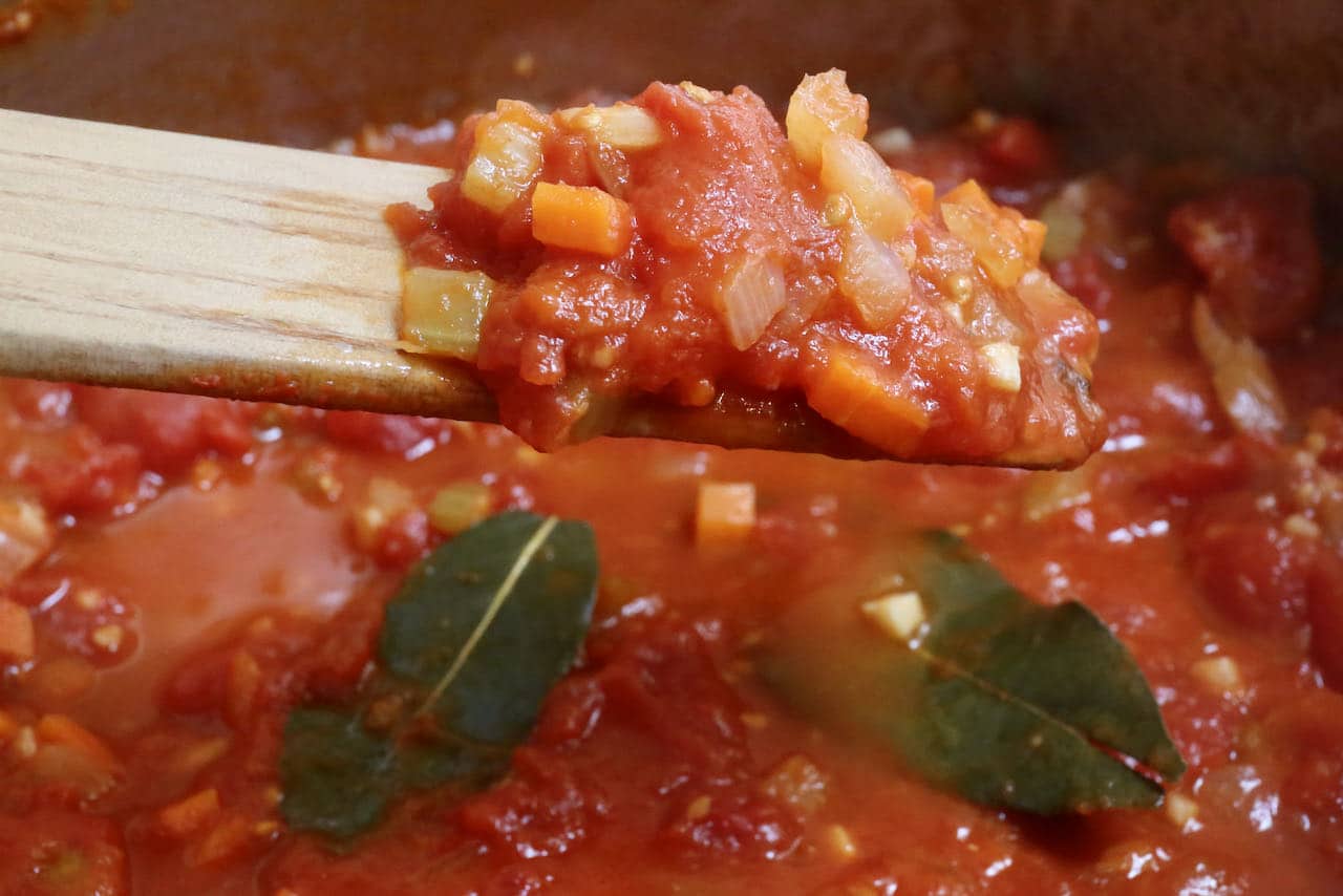 Sartu Di Riso is stuffed with a simple healthy homemade tomato sauce.