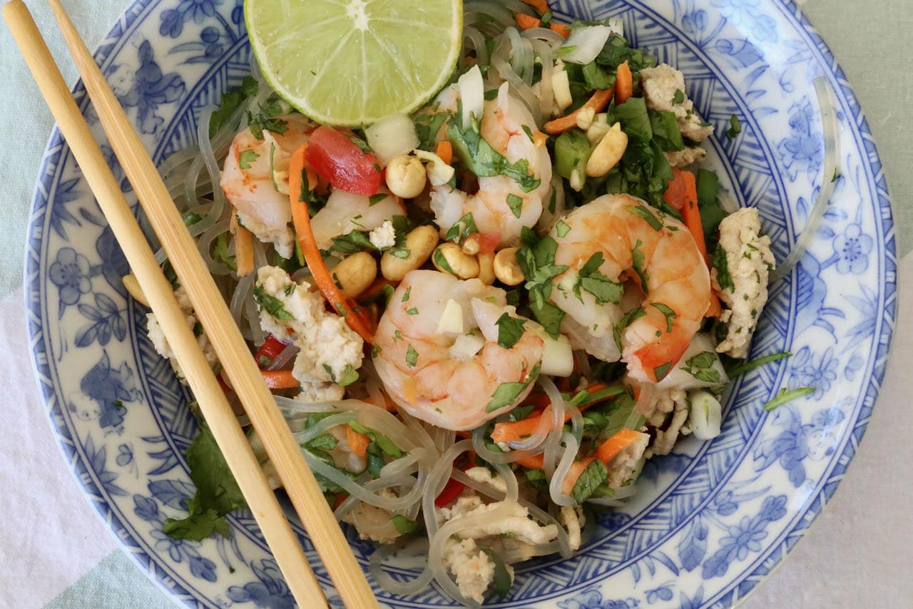 Yum Woon Sen Thai Glass Noodle Salad Recipe
