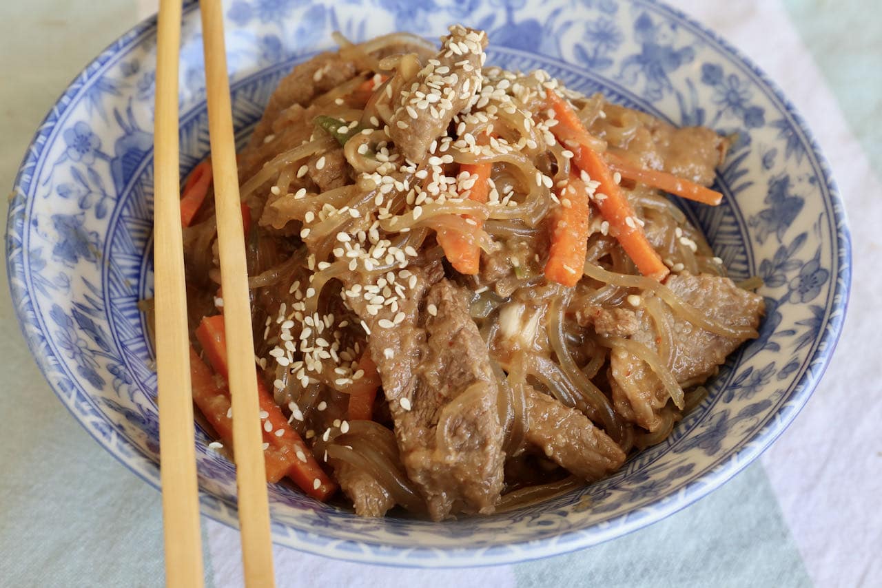 Healthy Korean Beef Bulgogi Noodles Recipe
