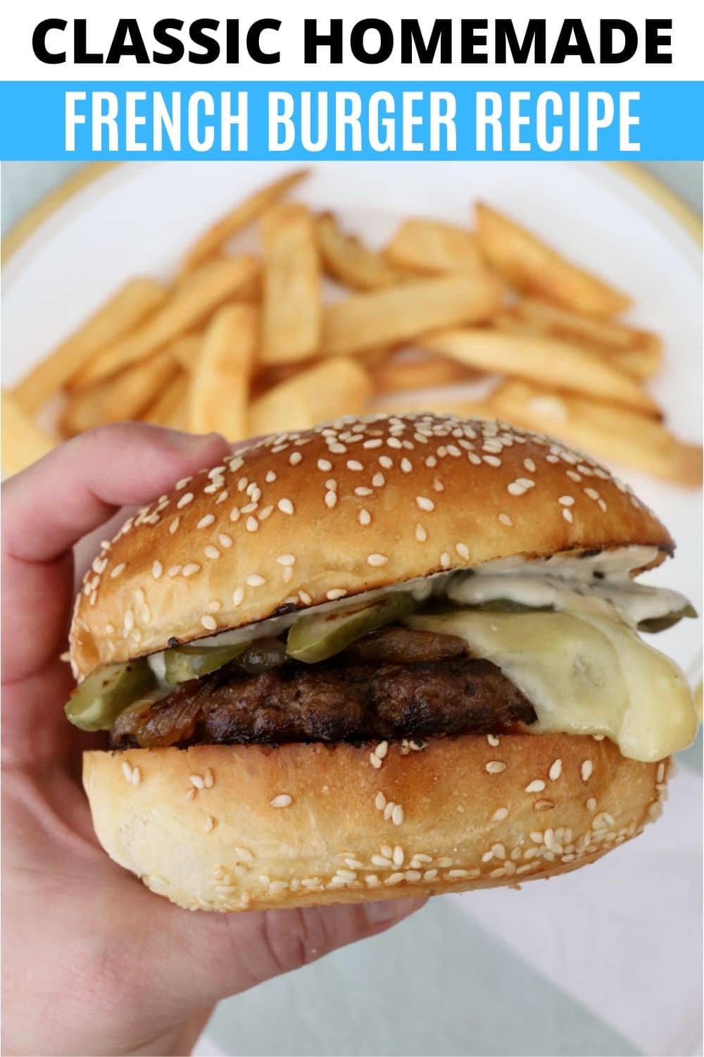 Brandy Caramelized Onion French Burger Recipe | dobbernationLOVES