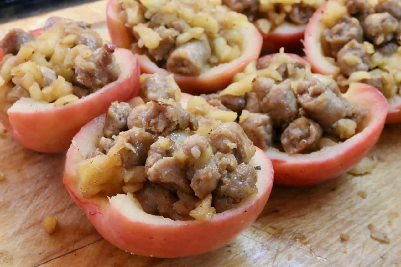 We love serving Sausage Stuffed Apples at Christmas brunch during the holiday season.