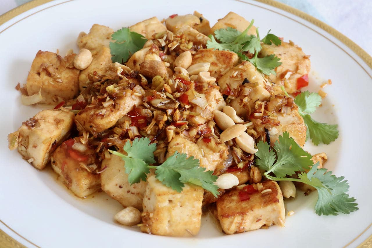 Crispy Spicy Fried Lemongrass Vietnamese Tofu Recipe