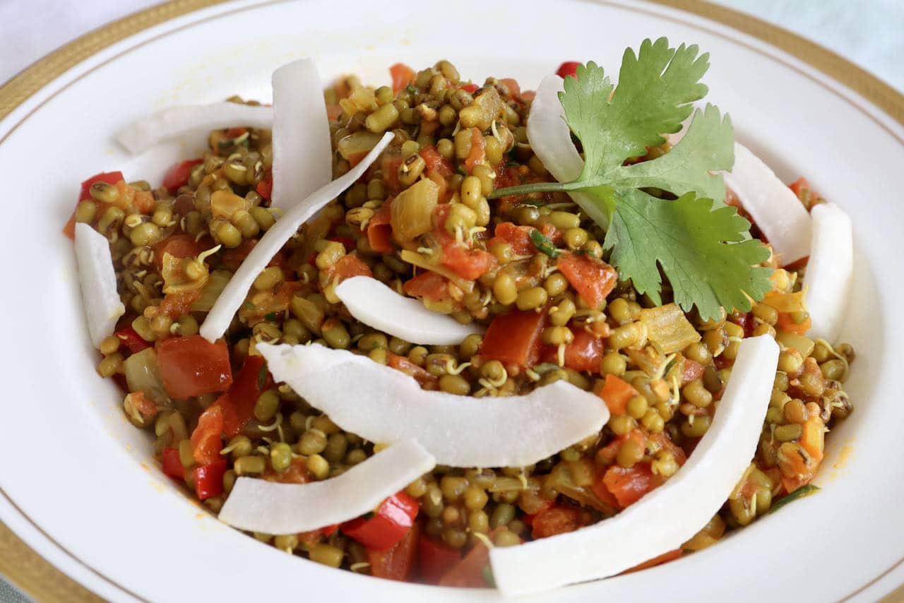 Now you're an expert on how to make the best Indian Sprouted Mung Bean Salad recipe!