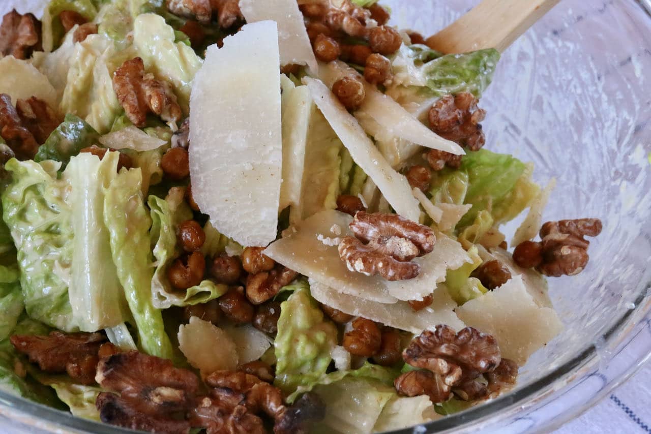 Now you're an expert on how to make the best Tahini Caesar Dressing.