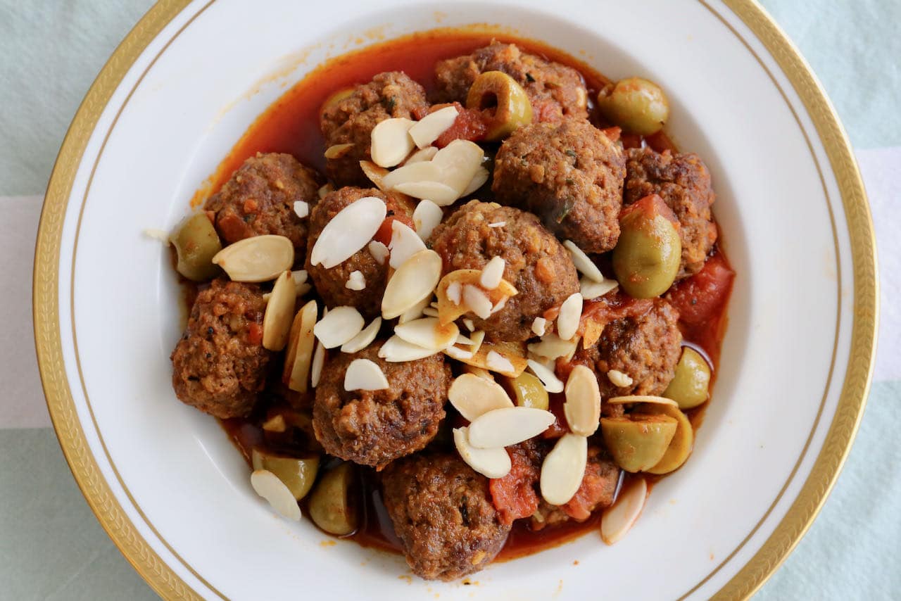 Spanish Tapas Meatballs can be served on their own as an appetizer or with rice or bread as a main course dish.