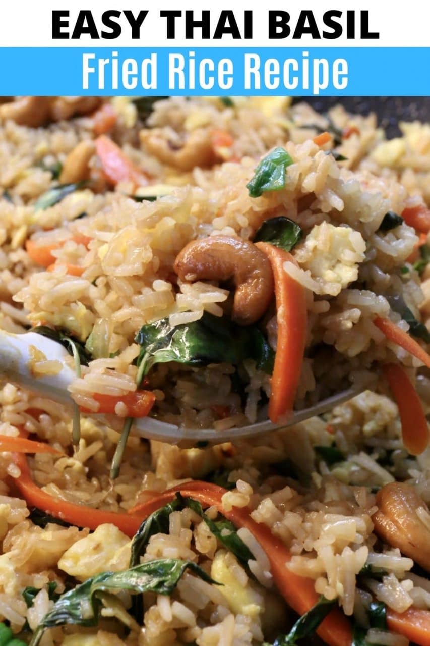 Spicy Thai Basil Fried Rice Recipe dobbernationLOVES