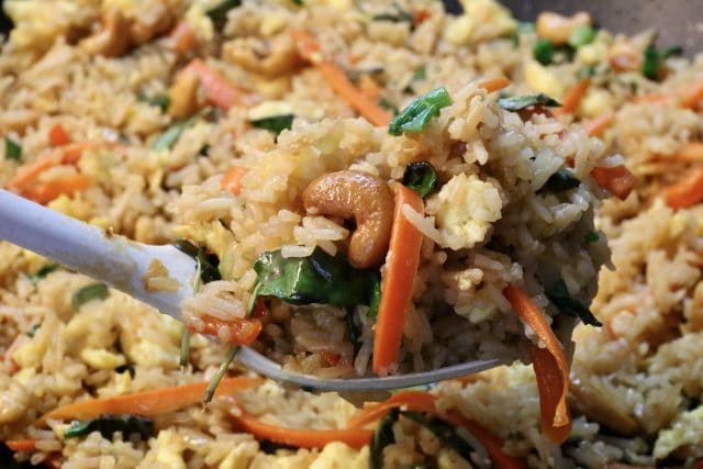 Spicy Thai Basil Fried Rice Recipe - dobbernationLOVES