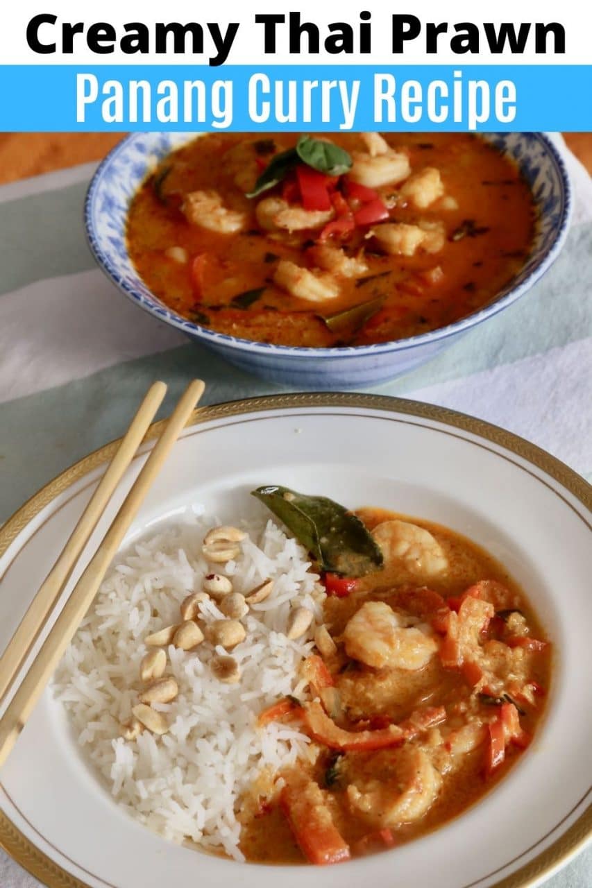 Save our Thai Prawn Shrimp Panang Curry Recipe to Pinterest!