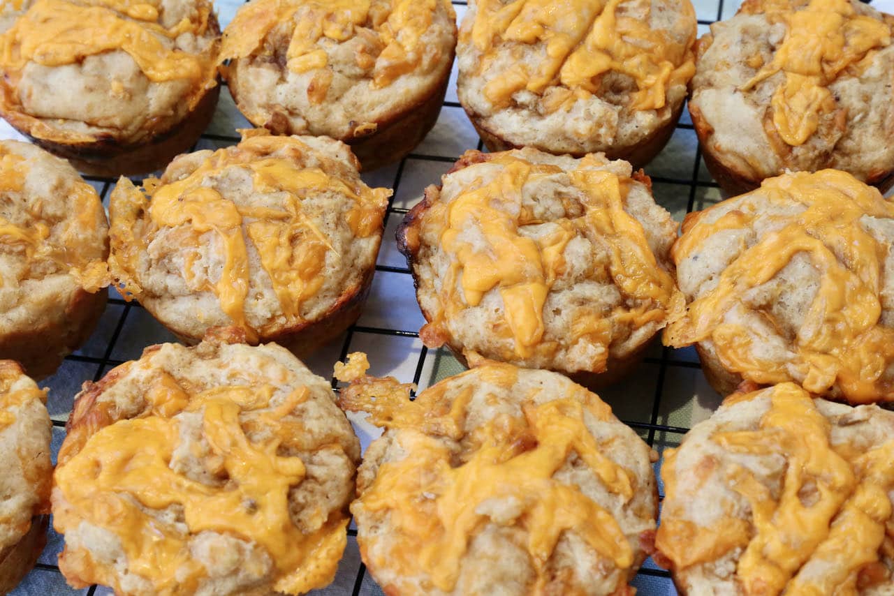 Healthy Muffins For Kids: Savoury Welsh Rarebit Muffins.