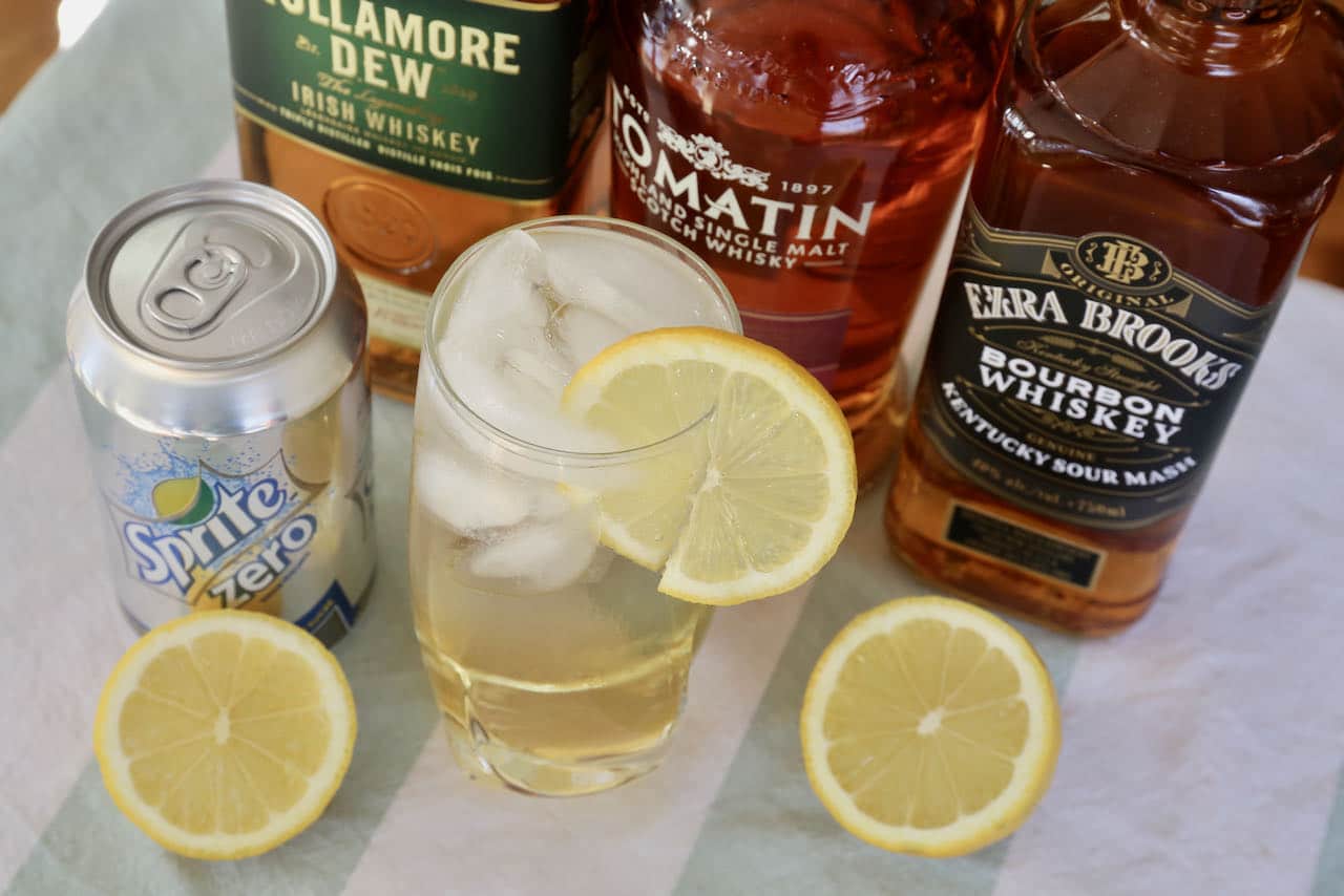 Use your favourite Irish whiskey, Scotch or Bourbon when preparing Whiskey and Sprite.