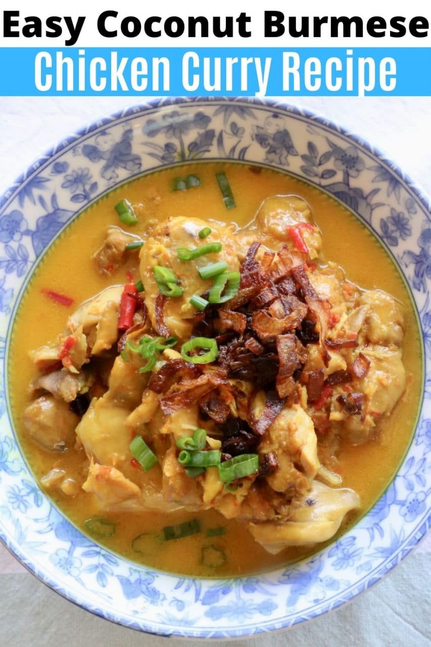 Save our Creamy Coconut Burmese Chicken Curry recipe to Pinterest!