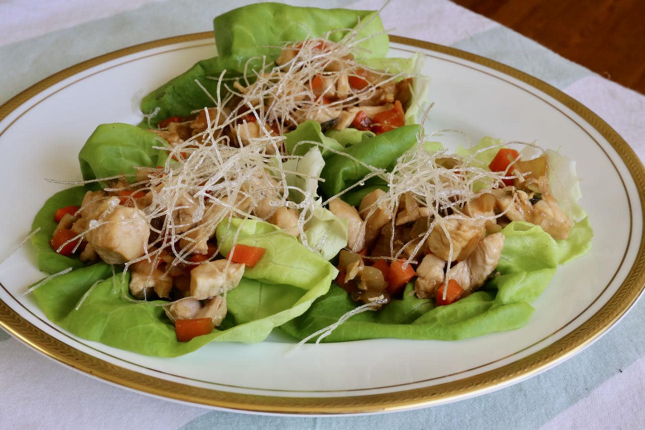 Now you're an expert on how to make the best Chicken Yuk Sung Chinese Lettuce Wraps recipe!