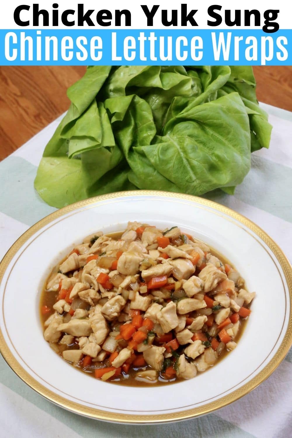 Chicken Yuk Sung Chinese Lettuce Wraps Recipe - dobbernationLOVES