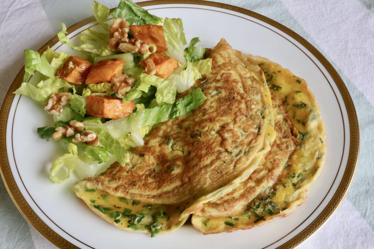 Ejjeh Vegetarian Lebanese Herb Omelette Recipe