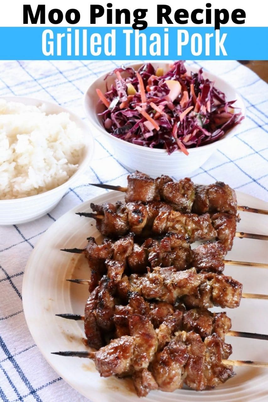 Save our Moo Ping Grilled Thai Pork Skewers Recipe to Pinterest!