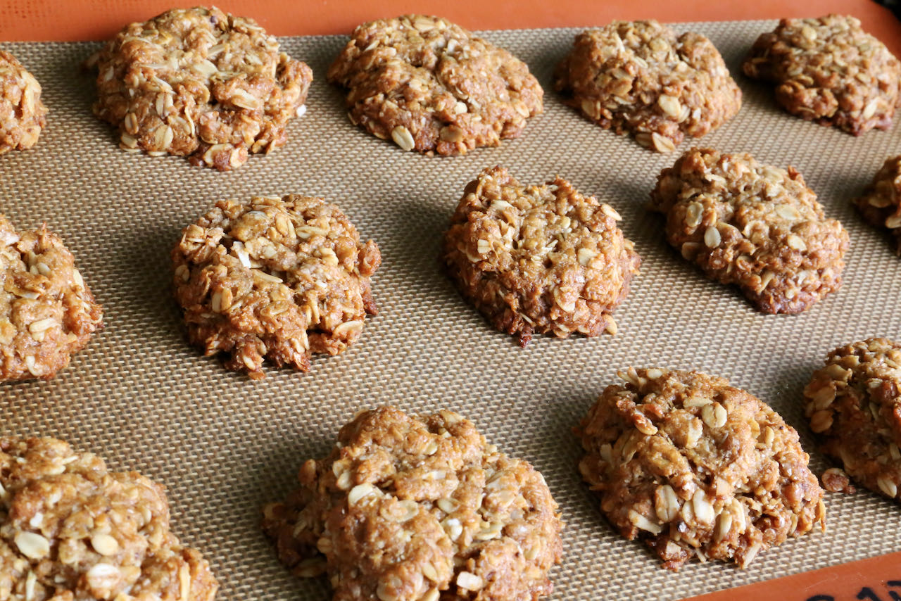 We love serving these vegetarian Anzac Biscuits during special celebrations and Aussie holidays. 