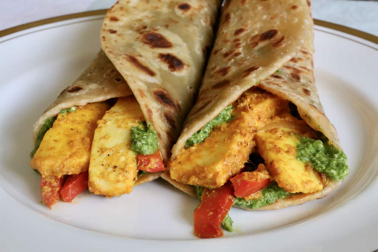 Indian Paneer Kathi Roll is the best munchies menu item for vegetarians. 