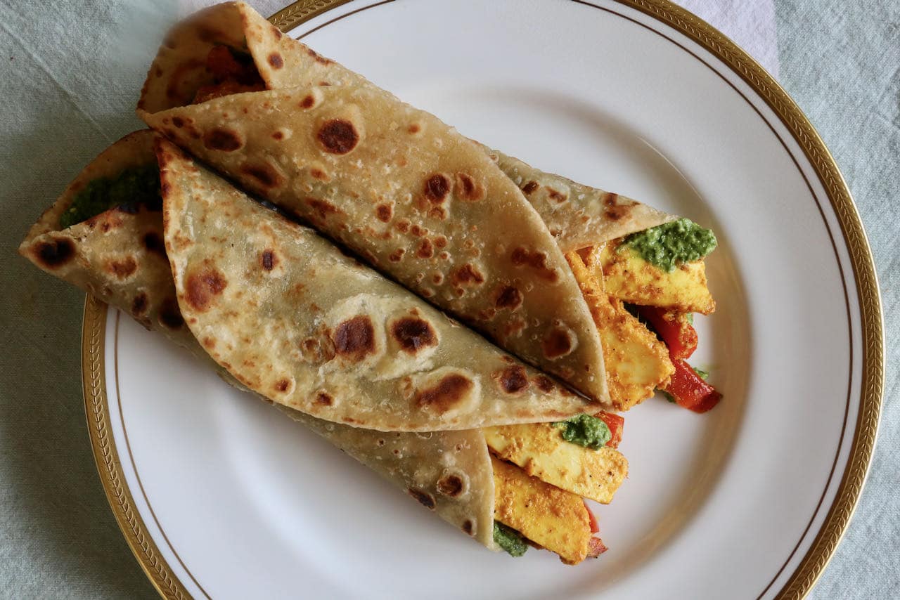 Now you're an expert on how to make the best vegetarian Paneer Kathi Roll recipe!