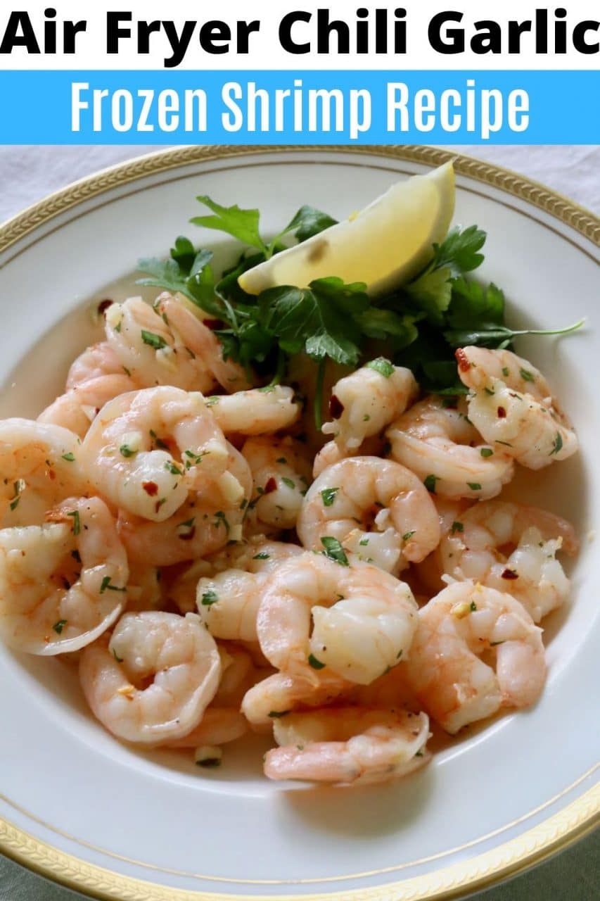 Save our Chili Garlic Frozen Shrimp in Air Fryer recipe to Pinterest!