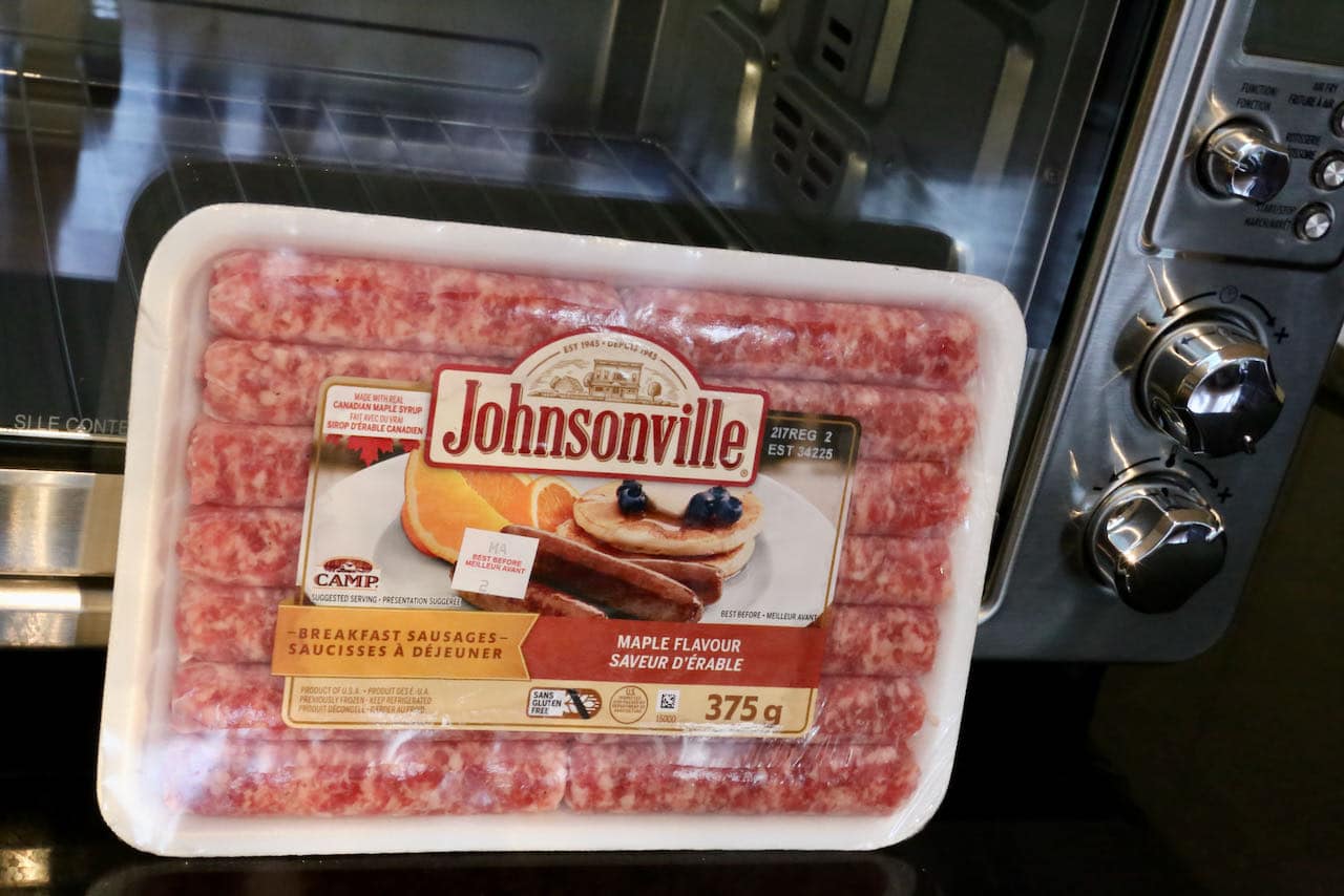 Our favourite breakfast sausage to cook in an air fryer is the Johnsonville brand. 