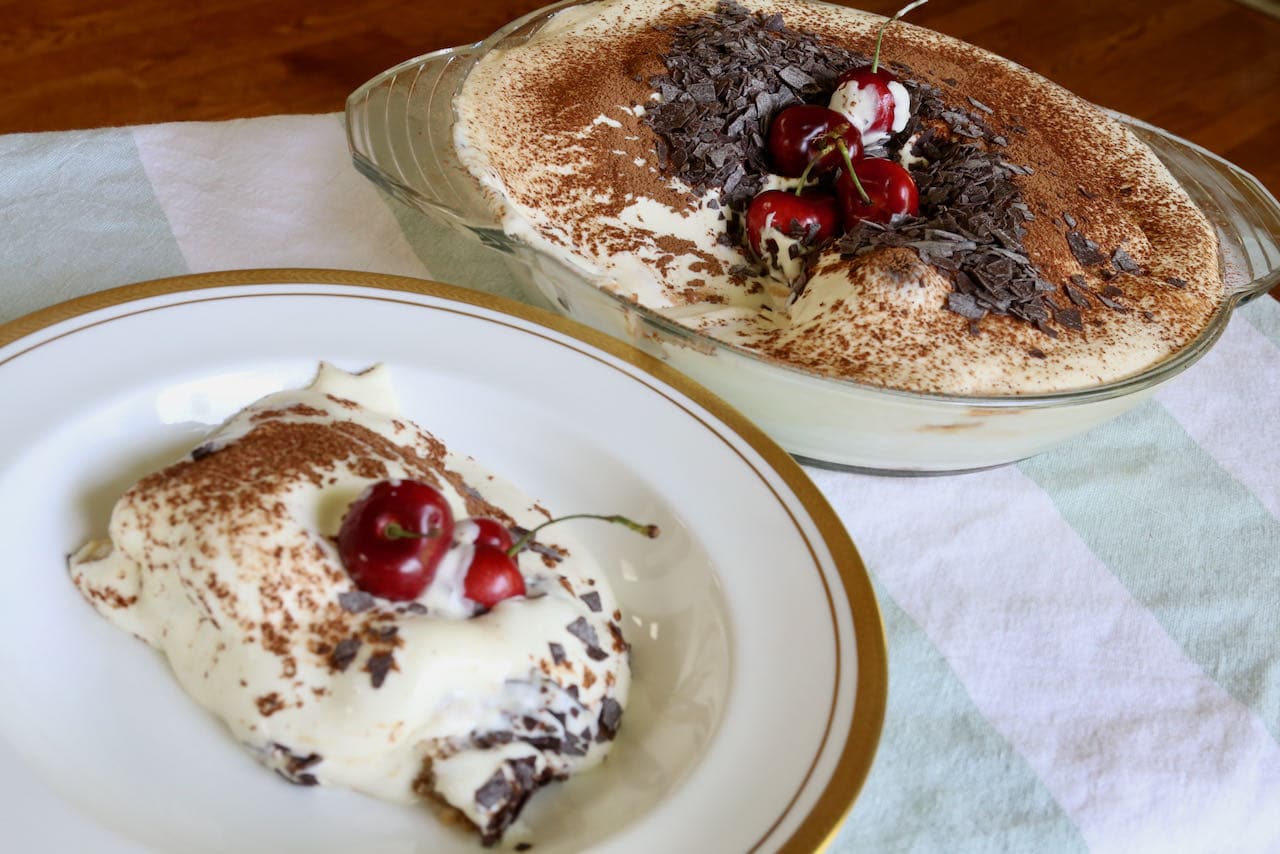 Now you're an expert on how to make the best Black Forest Cherry Tiramisu recipe!
